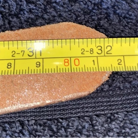 Carole & Lois SIZE 32” Leather Belt W/Vintage BTS SOLID BRASS Rhinestone Buckle - Picture 6 of 6